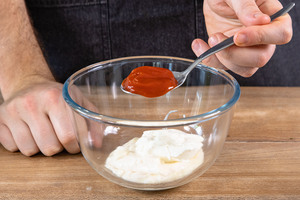Ketchup dazugeben