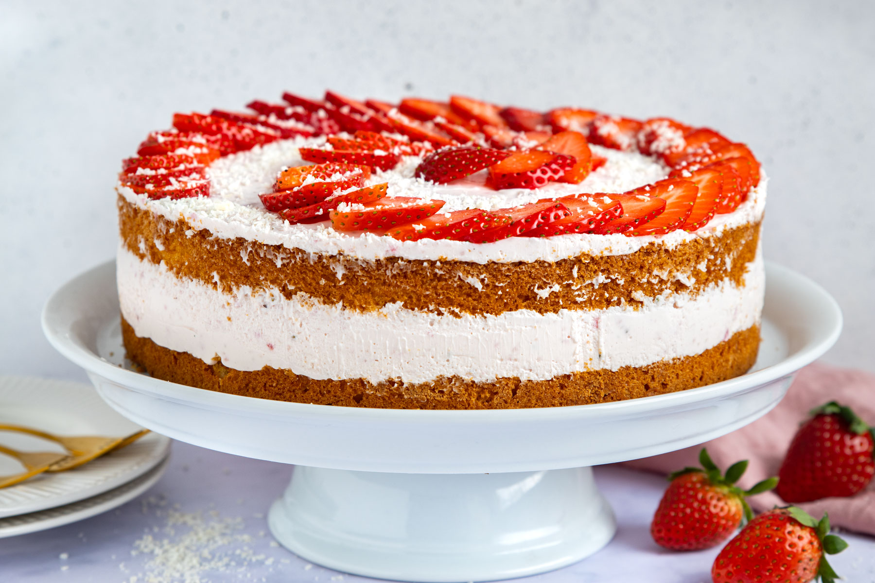 Erdbeer-Mascarpone-Torte