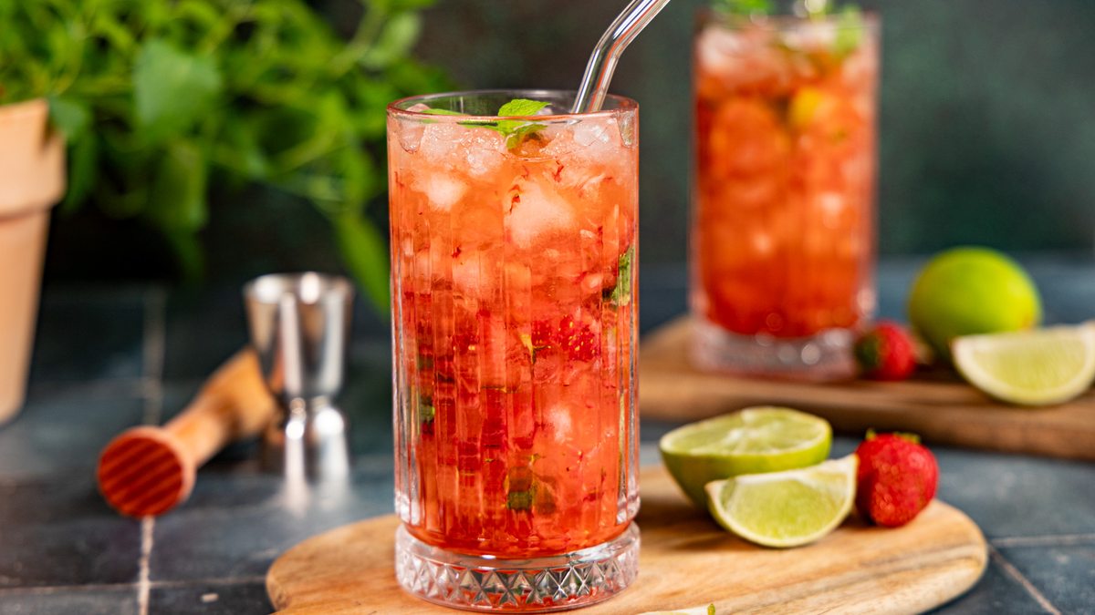 Erdbeer-Mojito Cocktail