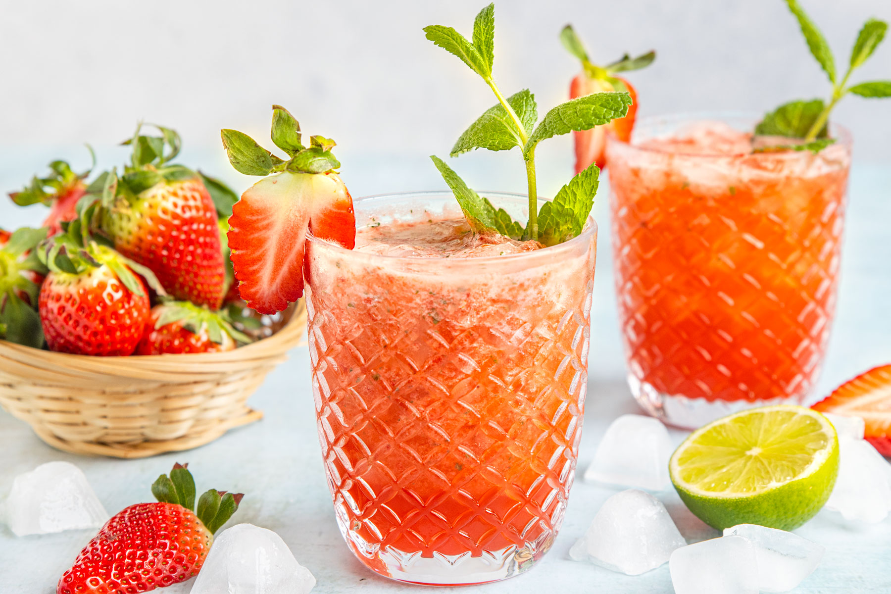 Erdbeer-Mojito Cocktail