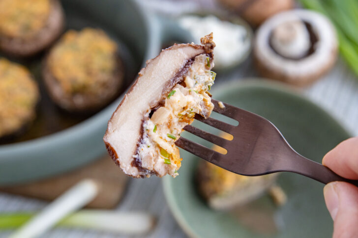 Gefüllte Champignons mit Frischkäse