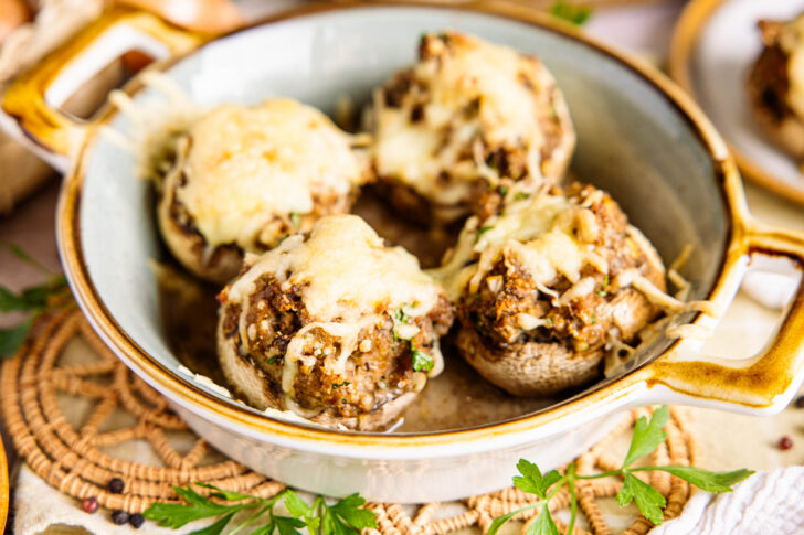 Gefüllte Champignons mit Hackfleisch