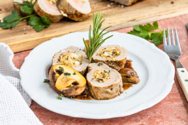 Gefülltes Schweinefilet