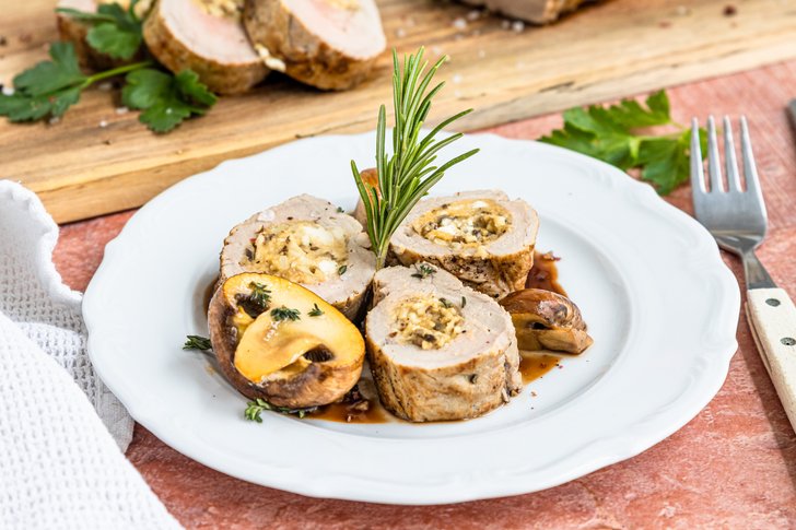 Gefülltes Schweinefilet