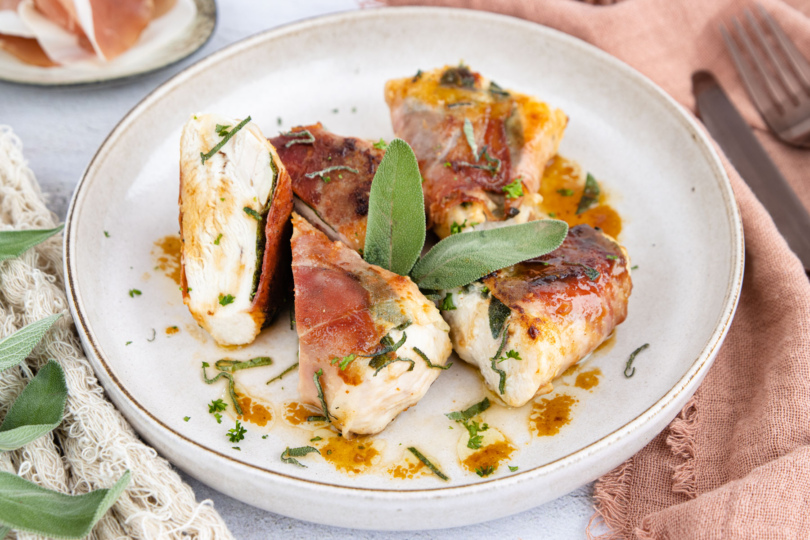 Hähnchen-Saltimbocca alla Romana