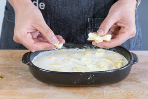 Butterflocken verteilen
