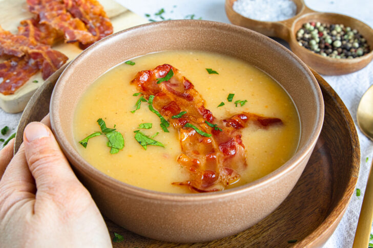 Kartoffelsuppe mit Speck