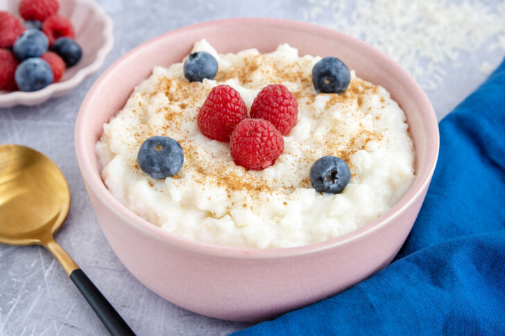 Milchreis mit normalem Reis