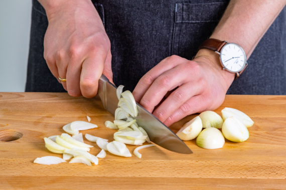 Putencurry mit Ananas und Reis