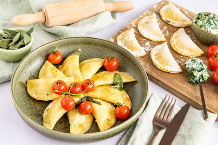 Ravioli mit Spinat-Ricotta