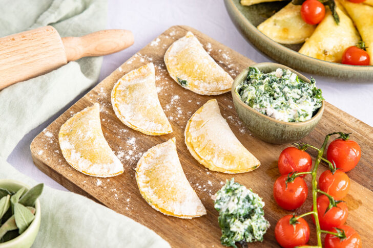 Ravioli mit Spinat-Ricotta