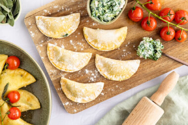 Ravioli mit Spinat-Ricotta