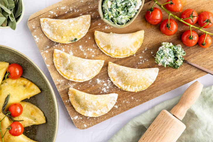 Ravioli mit Spinat-Ricotta