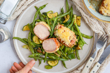 Schweinefilet überbacken