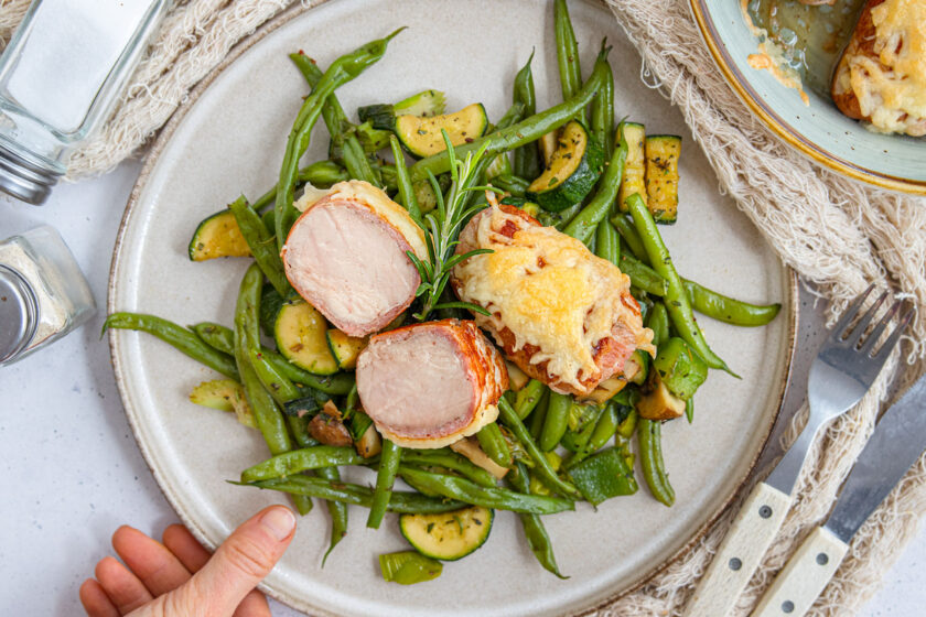 Schweinefilet überbacken