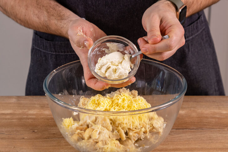 Ricotta dazugeben