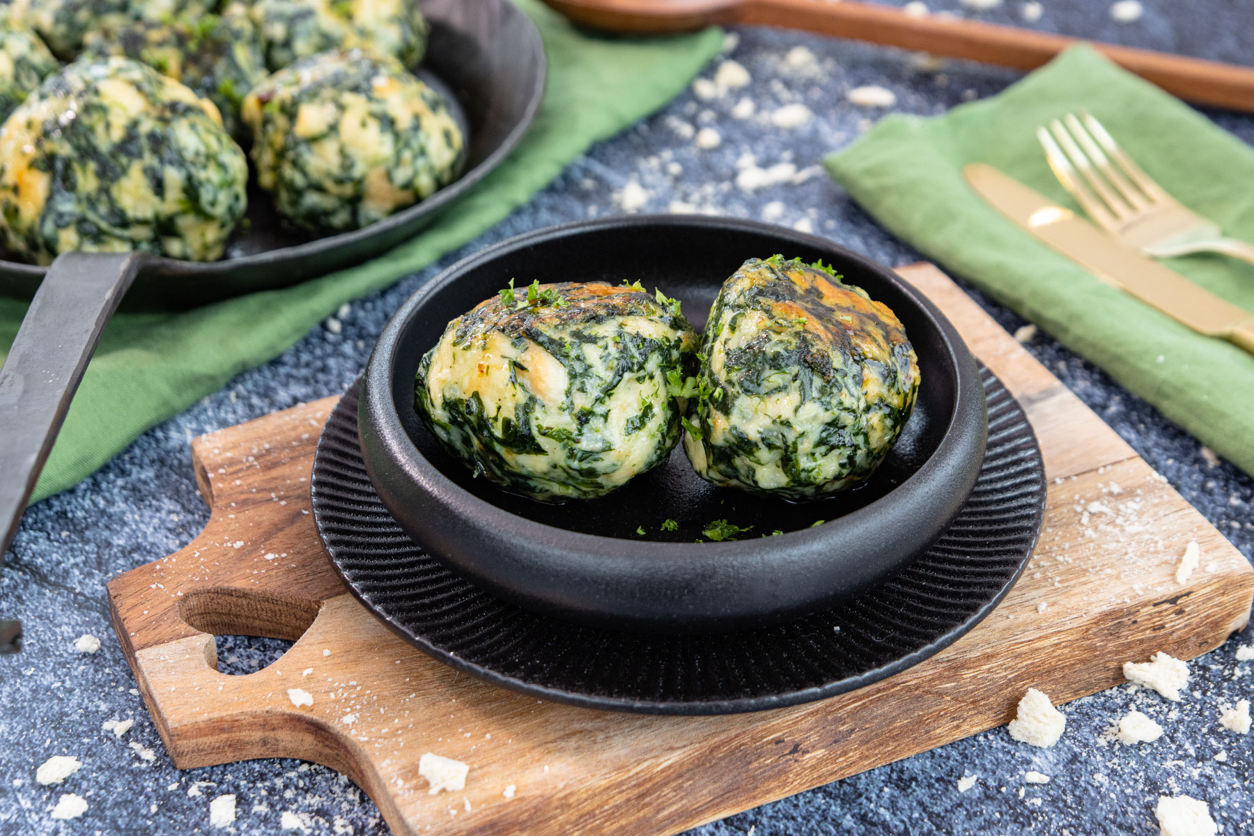 Südtiroler Spinatknödel