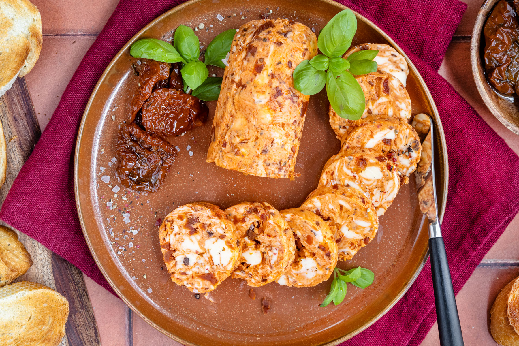 Tomatenbutter mit getrockneten Tomaten
