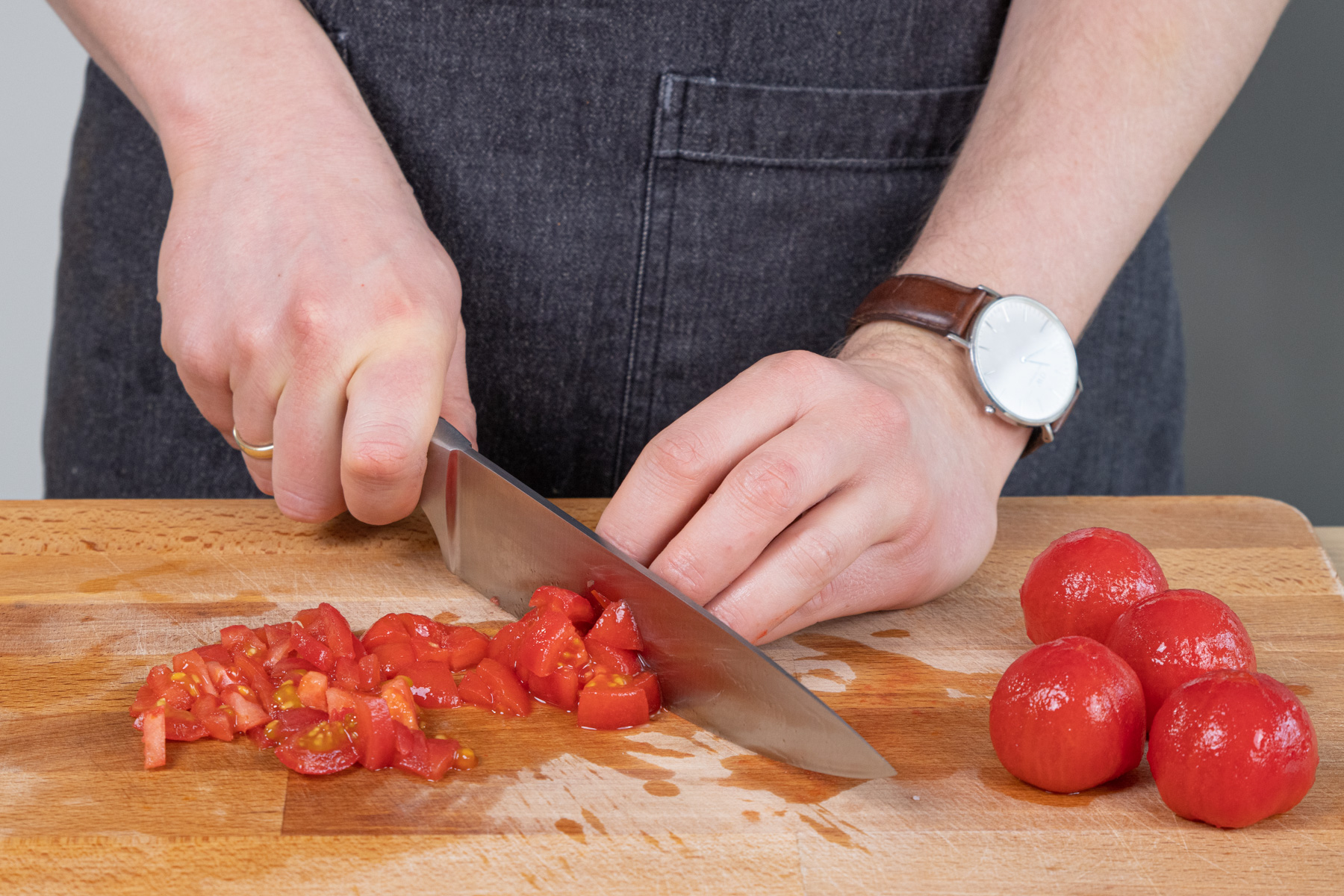 Tomaten hacken