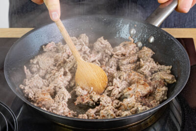 Hackfleisch anbraten