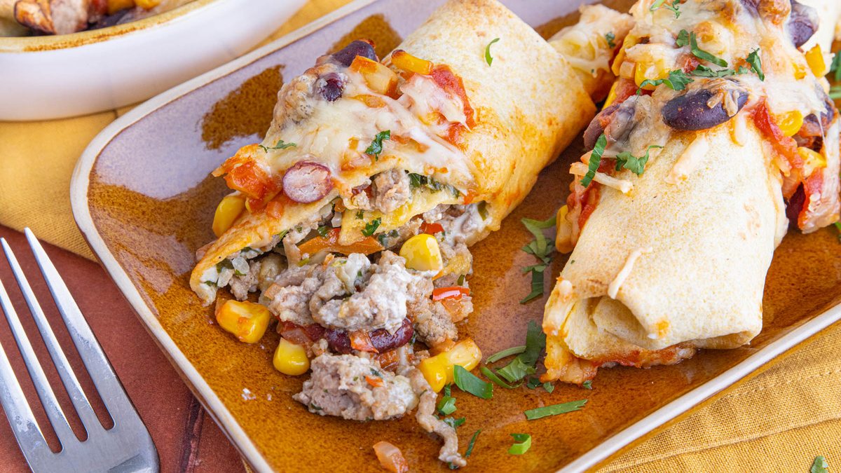 Überbackene Enchiladas mit Hackfleisch | Rezept - eat.de