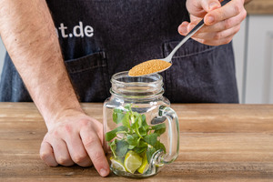 Rohrzucker dazugeben