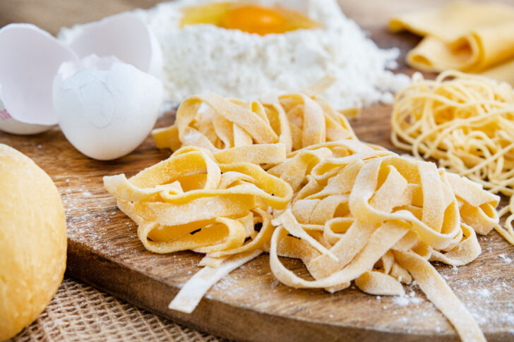 Pastateig Grundrezept Tagliatelle