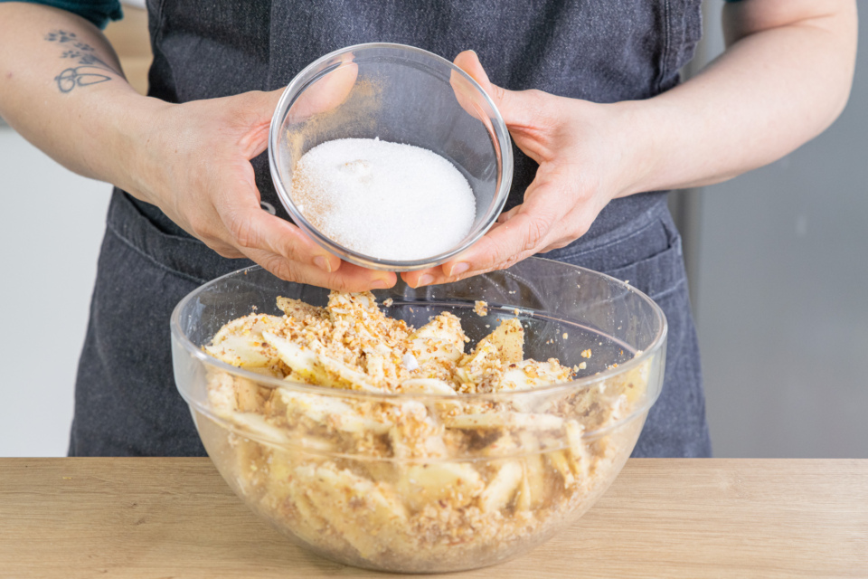 Apfelstrudel aus fertigem Strudelteig