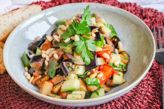 Auberginensalat: einfach zubereitet