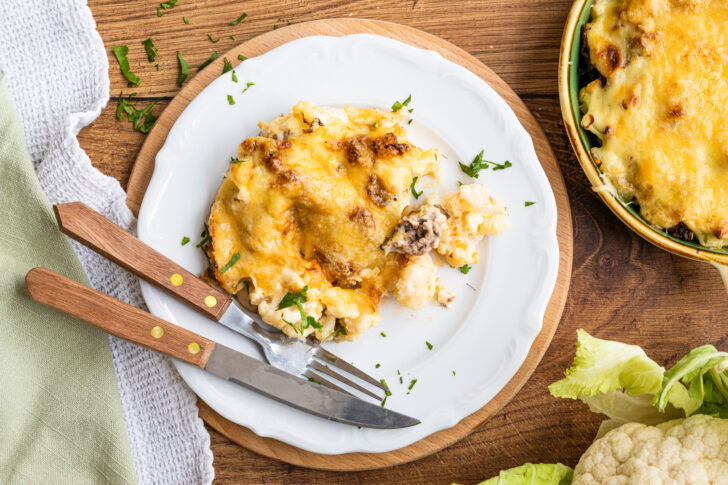 Blumenkohlauflauf mit Hackfleisch