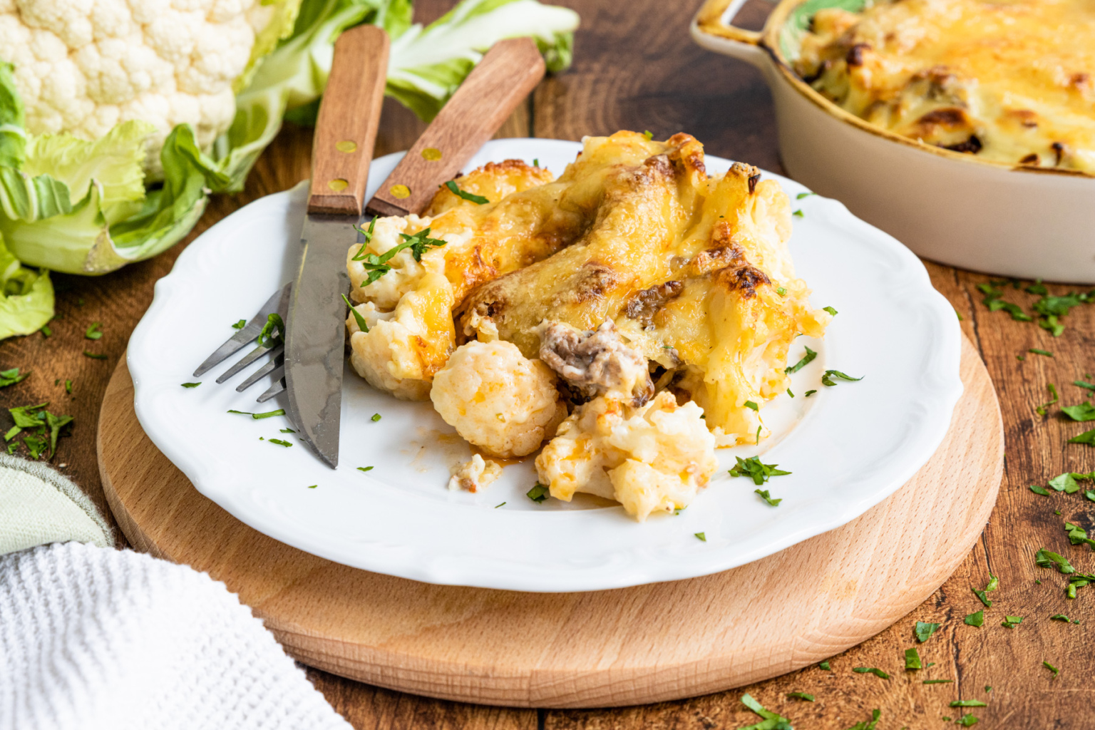 Blumenkohlauflauf mit Hackfleisch | Rezept- eat.de