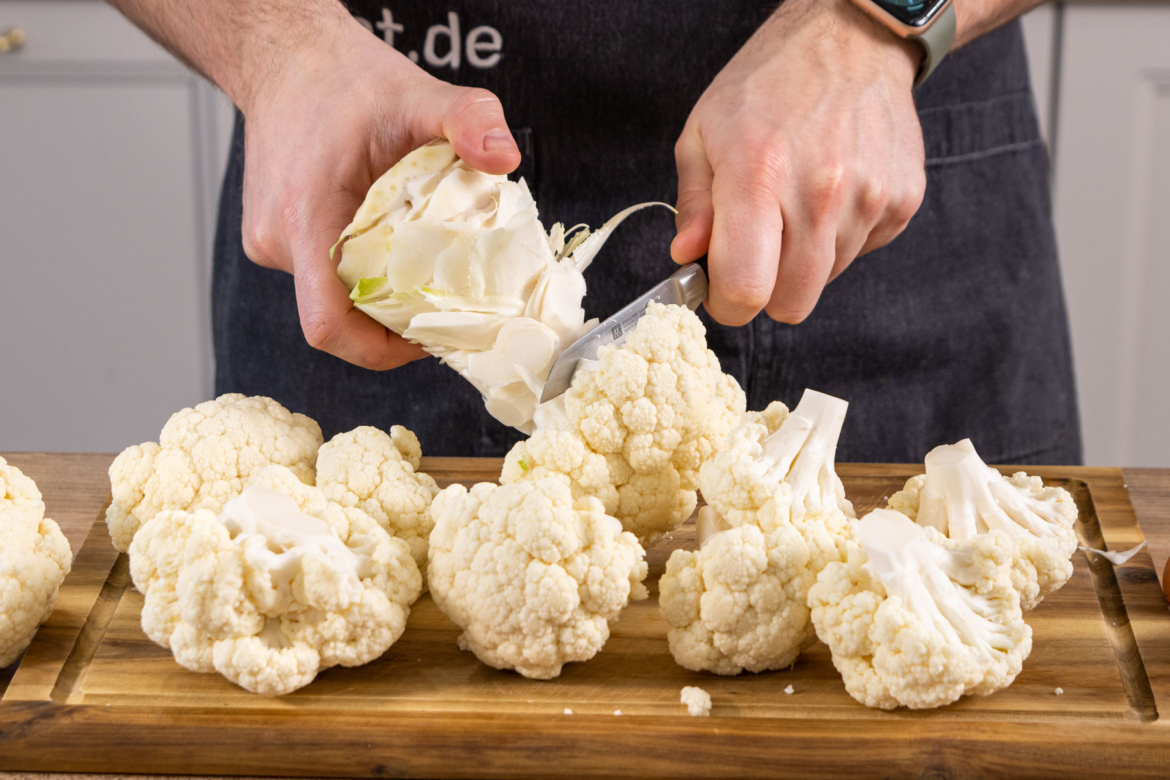 Blumenkohlauflauf mit Schinken und Käse | Rezept