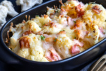 Blumenkohlauflauf mit Schinken und Käse