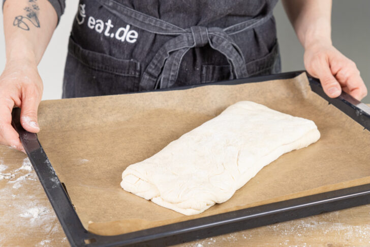 Ciabatta Teig gehen lassen