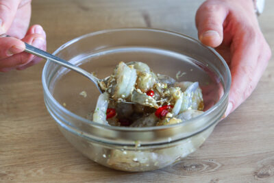 Garnelen in Marinade