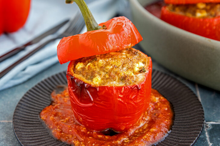 gefüllte Paprika ohne Reis