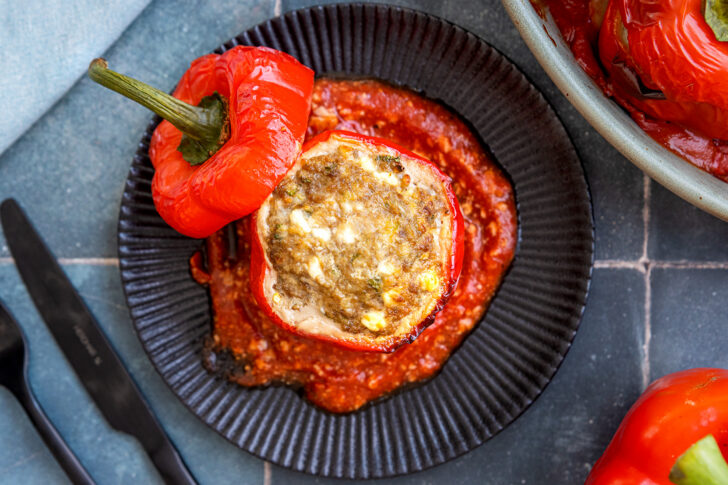 gefüllte Paprika ohne Reis