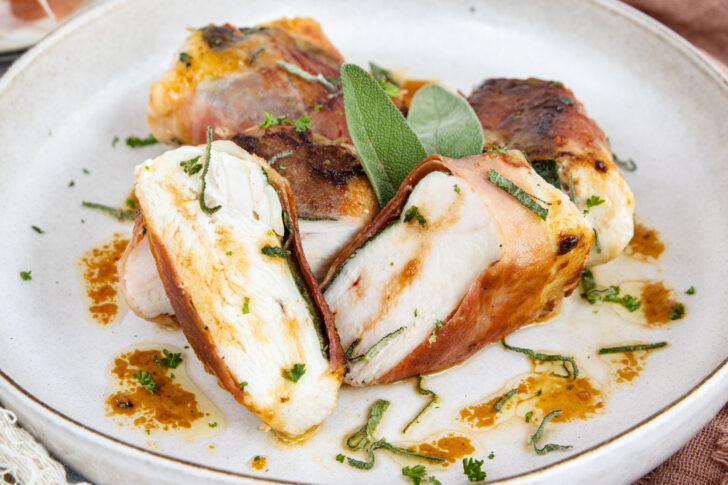 Hähnchen-Saltimbocca  alla Romana
