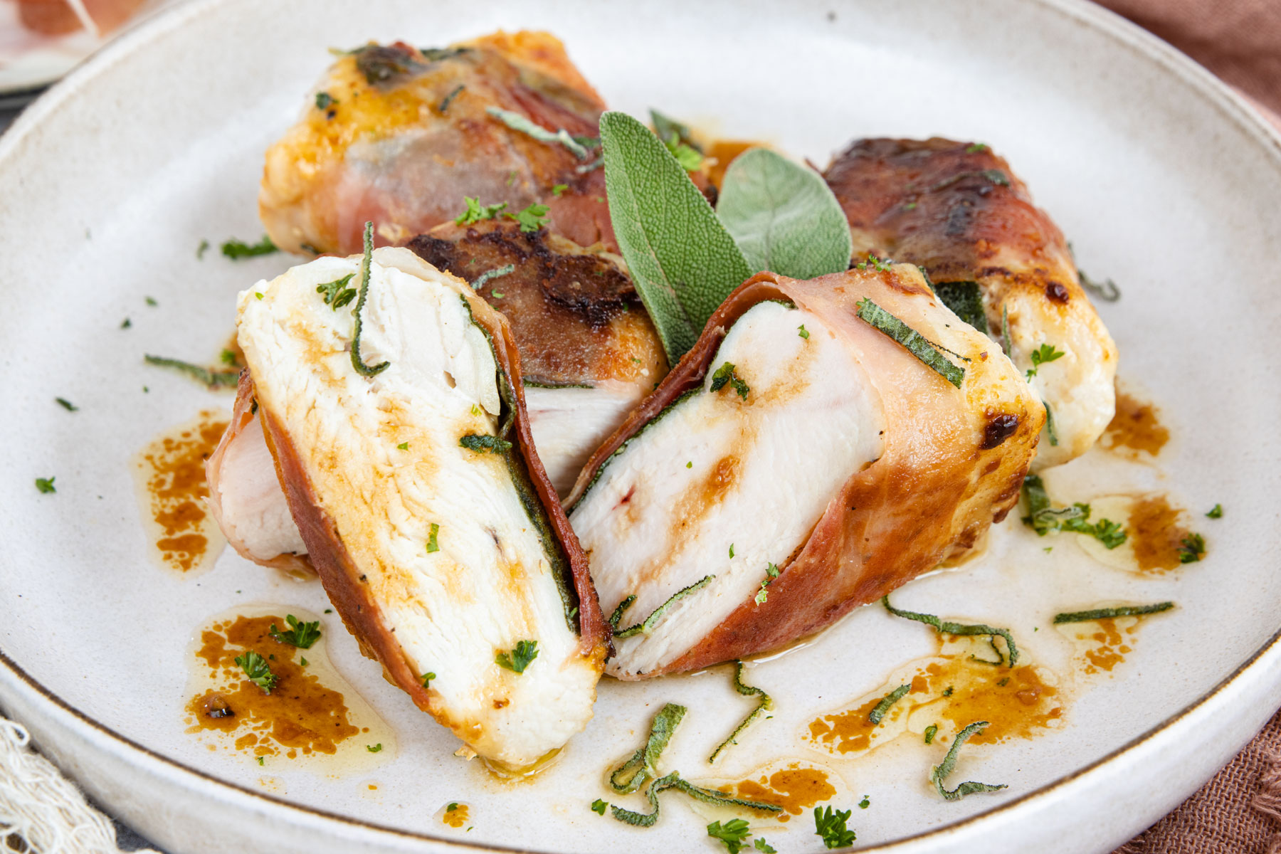 Hähnchen-Saltimbocca alla Romana