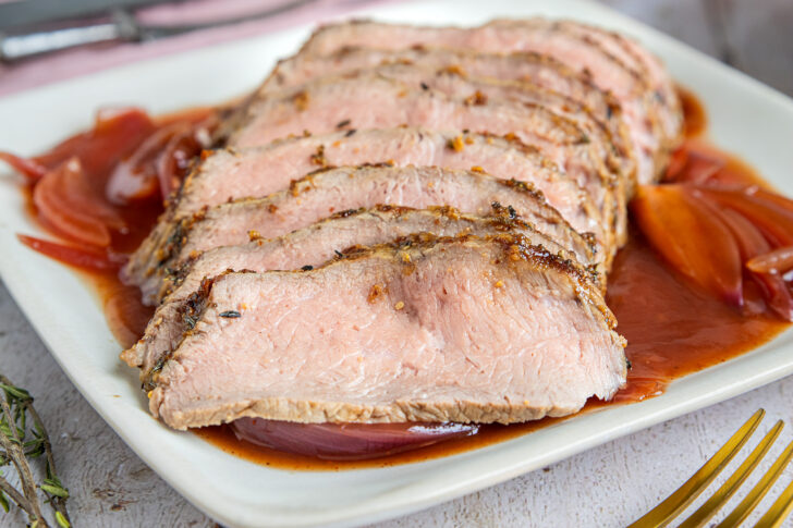 Kalbsbraten bei Niedrigtemperatur im Backofen schmoren