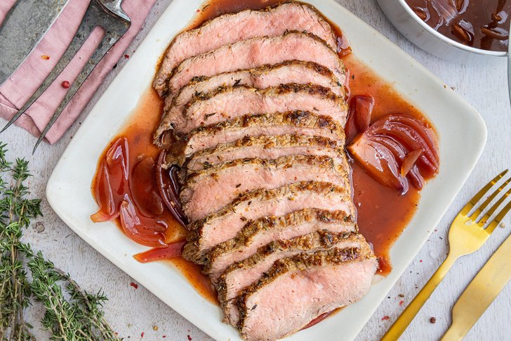 Kalbsbraten bei Niedrigtemperatur im Backofen schmoren