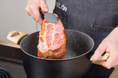 Kasslerbraten anbraten