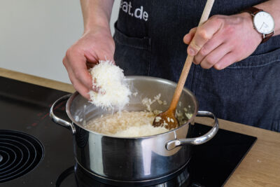 Käse dazugeben