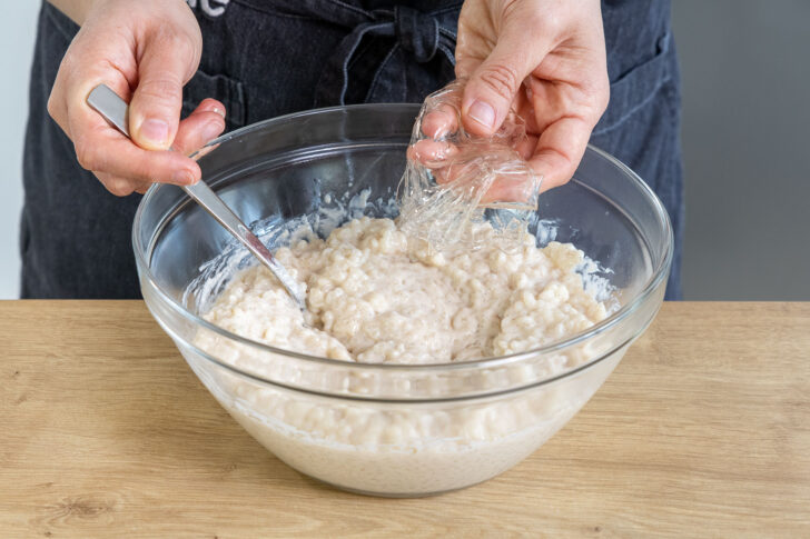 Gelatine zum Milchreis geben