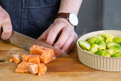 Lachs schneiden