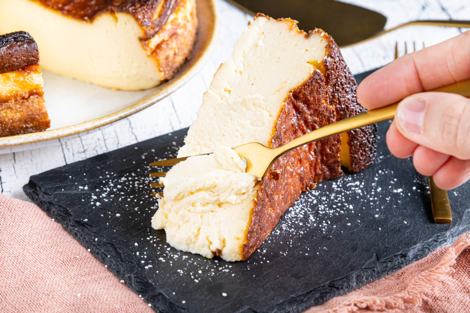 San Sebastian Cheesecake so cremig & lecker