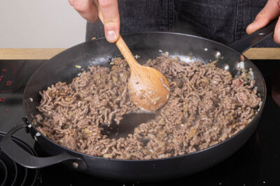 Hackfleisch anbraten