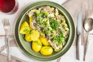 Schmorgurken mit Hackfleisch