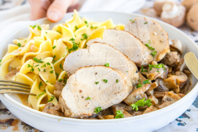 Schweinefilet mit Champignons