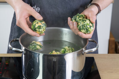 Spinatknödel garen